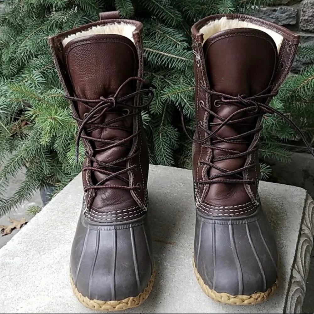 Women's L.L.Bean Boots, Shearling-Lined Brown